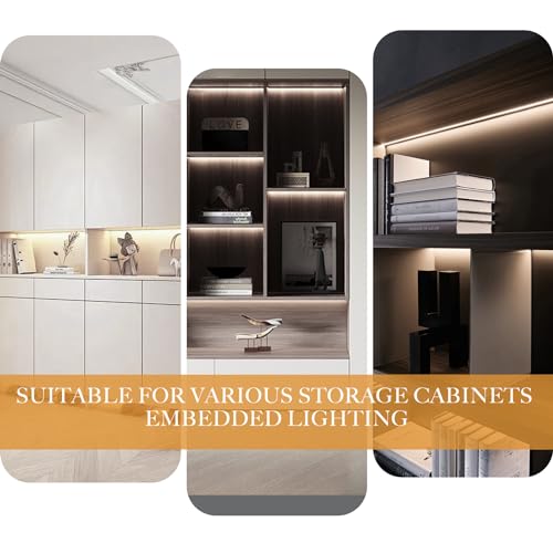 Image of COB LED Strip, 16.4ft White LED Strip Light, Dimmable LED Light Strip 4000K Bright Neutral White, CRI92+, 8mm Width, 24V Flexible LED Tape Light for TV, Bedroom, Kitchen Cabinet, Closet, Home.