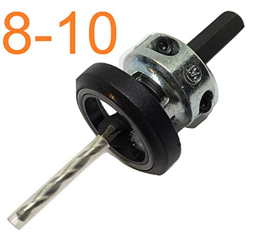 Countersink Drill Bit Set For Wood With Free Spinning Adjustable Depth Control Stop Collar Machine Quick Change Replaceable High-Speed Steel Drill 3 Flute Countersink For #8-10 Screw Electric Drill (#8-10) #TOP7