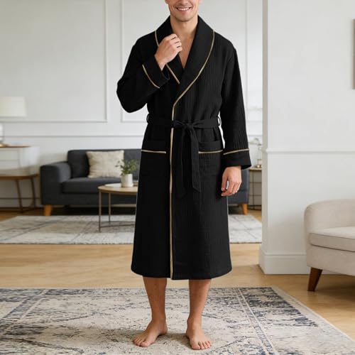 Pijama suave de algodón masculino para mañanas relajadas en casa 3