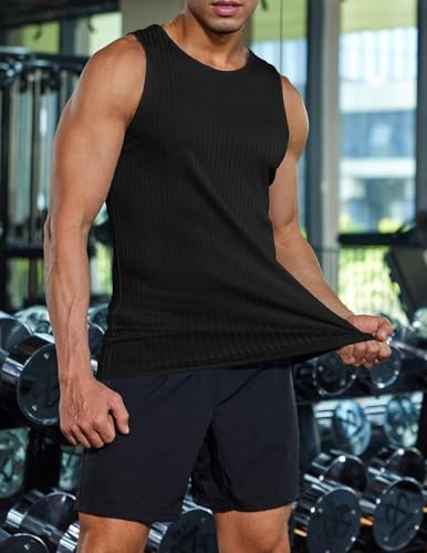 Weardear Camiseta Sin Mangas Hombre, Camisetas de Canalé Gimnasio, Culturismo, MúSculos, Axilas, Deportiva, Funcional Entrenamiento, Interior Verano