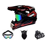 kinderquad benzin grün 📦【Cross Helm Set】Helm * 1 + Brille * 1 + Maske * 1 + Handschuhe * 1