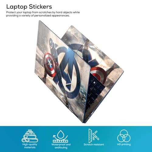 Image of Full Body Laptop Skin /Sticker /Cover Bubble-Free| Laminated| Removable| HD Quality Sticker for Laptops Upto 15.6 Inches Compatible with Hp /Dell /Acer /Lenovo /Asus etc.(DSGN-424)