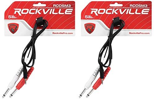 Rockville (2) RCDSM3B 3' 3.5mm 1/8