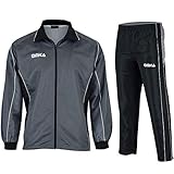 OMKA Präsentationsanzug Sportanzug Jogginganzug Freizeitanzug, Größe:S, Farbe:Grau