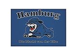  U24 Aufnäher Hamburg macht von der Elbe Fahne Flagge Aufbügler Patch 9 x 6 cm