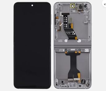 Original Inner Foldable for Samsung Galaxy Z Flip6 Screen Replacement for Samsung Z Flip 6 LCD Display SM-F731B SM-F731U LCD Digitizer Touch Screen Assembly Repair Part with Frame Gray