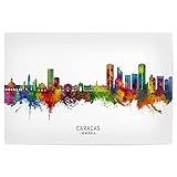 artboxONE Poster 30x20 cm Städte Caracas Venezuela Skyline 