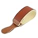Grandslam Leather Strop for Straight Razor Sharpening and Smooth - Professional Straight Razor Knife Cowhide and Canvas Dual Strop Brown