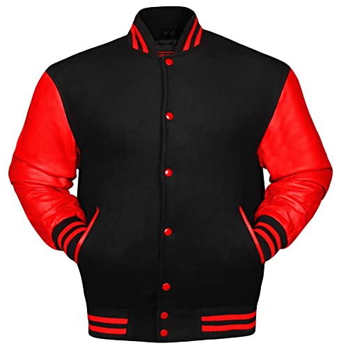 Image of Brutul Bee Original Leather Varsity Letterman Jackets Wool & Leather Original American Style Varsity Jackets