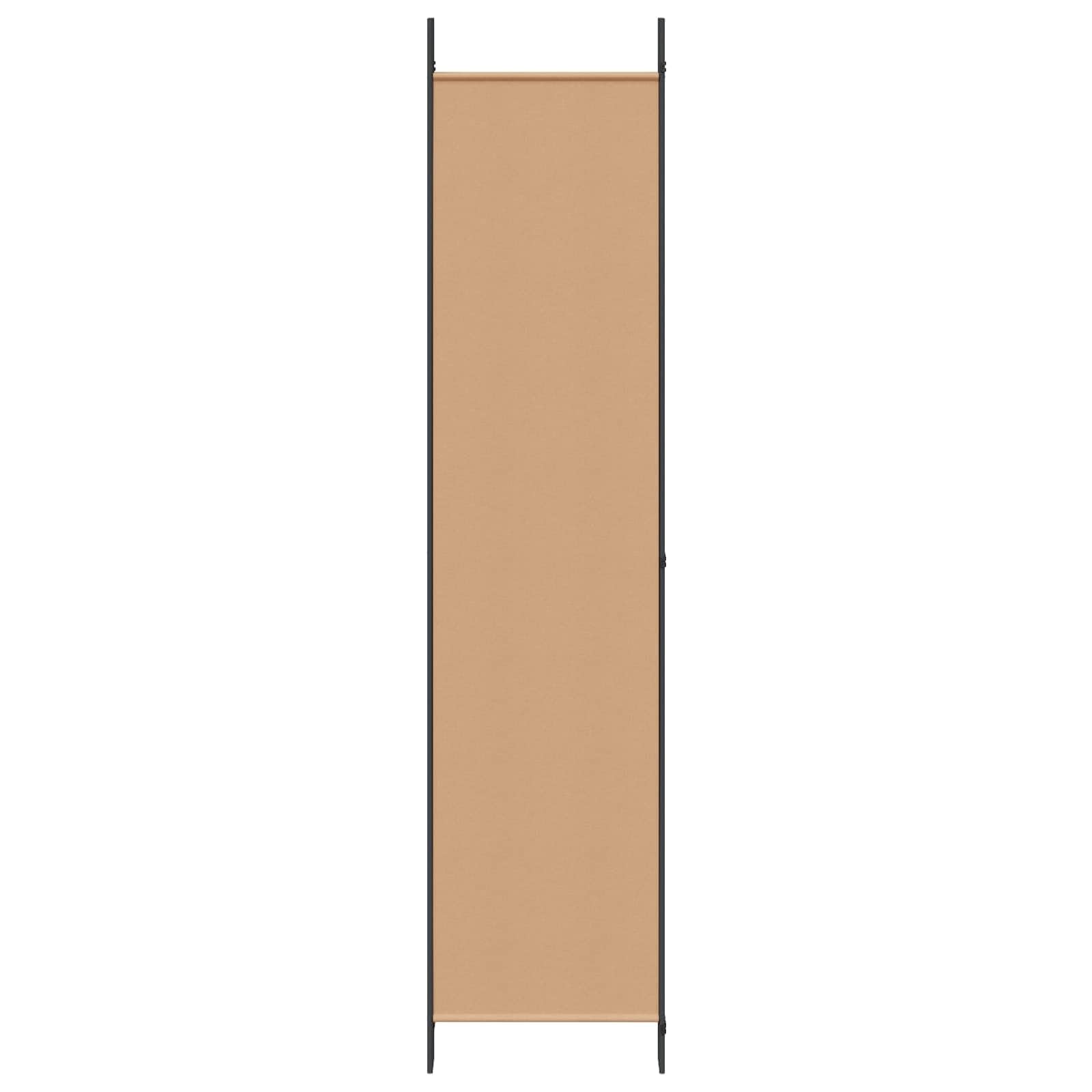 Paravent 5 pièces beige 250 x 220 cm tissu pliable brise-vue polyvalent pour salon, chambre à coucher, bureau, jardin, balcon, intérieur et extérieur, séparation, opaque, léger