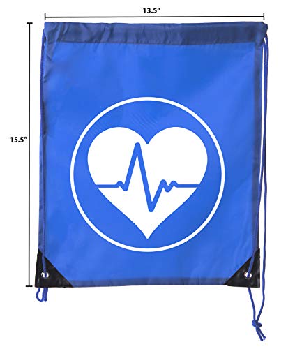Image of Mato & Hash First Aid Backpack Drawstring Medical Bag for Emergencies or Epi Pen & Medicine - Royal CA2500FirstAid S3