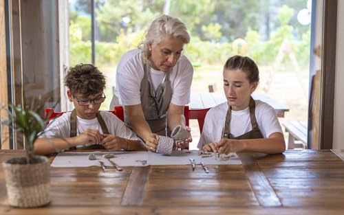 Papier mâché Jovi avec coffre et 20 spatules de modélisation pour enfants - 7