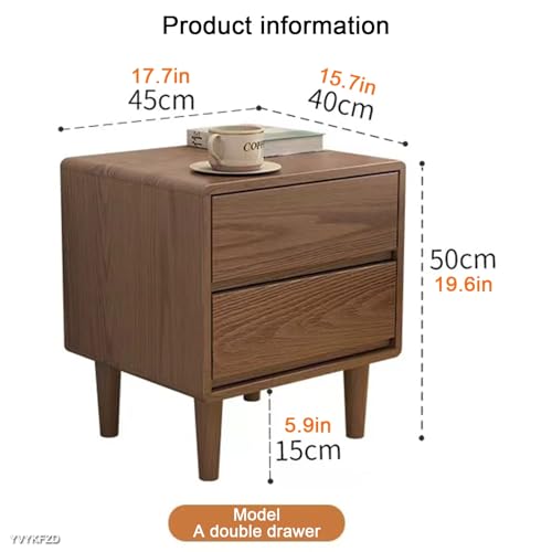 Table de chevet en bois d'appoint de lit aux finitions soignées - 3