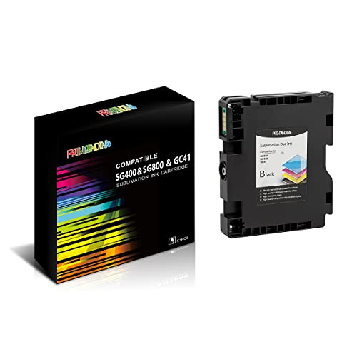 PRINTANDINK SG400 SG800 Tinta Sublimación Sawgrass Virtuoso SG400/SG800 - Cartucho Negro 32ml, Chip OEM, Antiobstrucción, Alta Capacidad（Black）