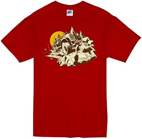 Tshirtopia Men's 'SUV Climber' T-Shirt (Red, Medium)