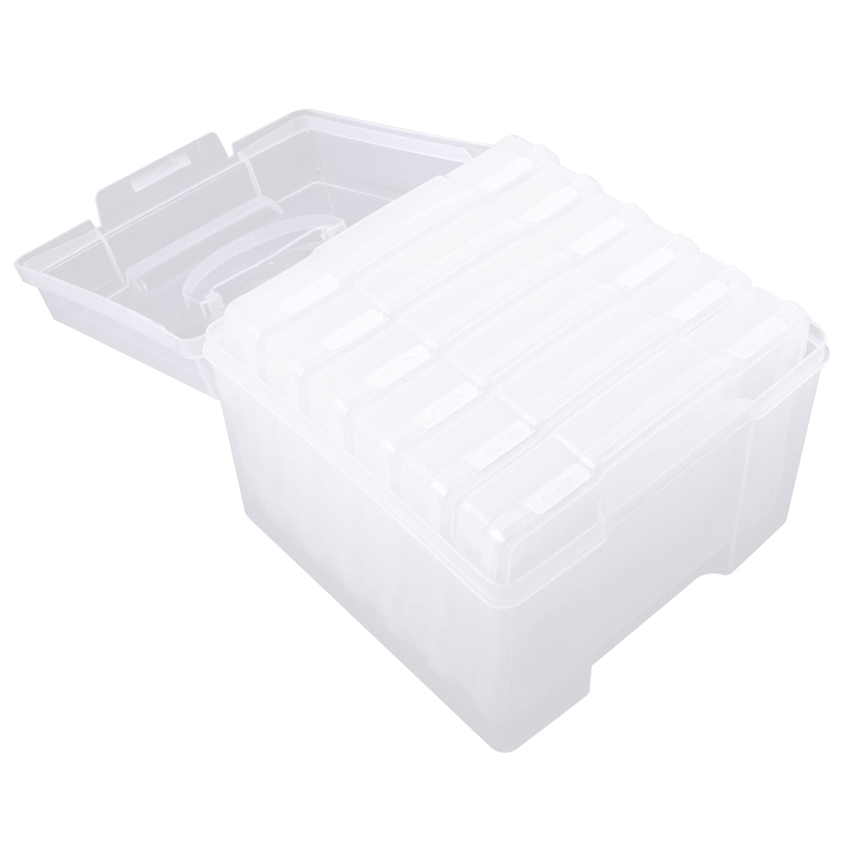 SHINEOFI Caja de Almacenamiento de Fotos para Fotos de Organizador de Tarjetas Multifuncional Caja para Guardar Tarjetas de Felicitación Contenedores para Guardar Dormitorio Organizadora