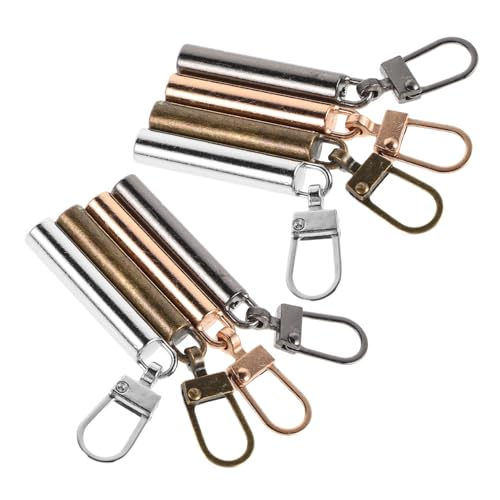 VALICLUD Detachable Zipper Pull Replacement 8pcs Metal Pulls for Bags Suitcase Backpack Fashion Accessory Easy to Install