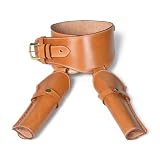.22 Cal Western Leather Gun Holster with Belt – Hand Tooled – Fits Heritage Rough Rider...