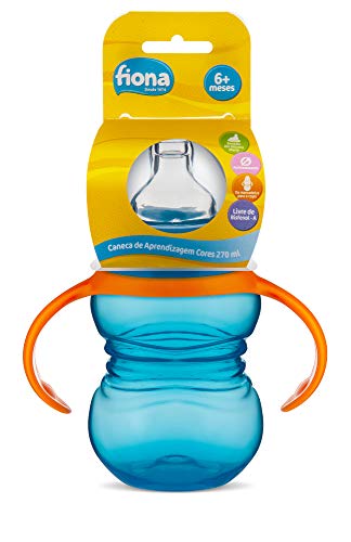 Caneca de Aprendizagem Cores Fiona Bebedor em Silicone - Fiona, Azul