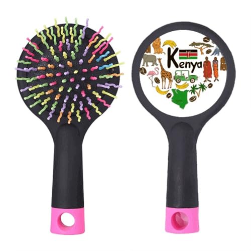 Brosse à cheveux démêlante Kenya anti-casse à coussin