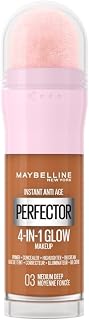 New York Instant Anti Age Rewind Perfector, 4-In-1 Glow Primer, Concealer, Highlighter, Self-Adjusting Shades, Evens Skin Tone with a Glow Finish, Shade: 0.3 Medium Deep