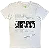 The Beatles Men's White Album Tracks (Back Print) Regular Fit Crew Neck Short Sleeve T - Shirt, White (White White), Large (Manufacturer Size:Large) #2