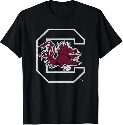 rt0a3wwu South Carolina Gamecocks Vintage Icon Black T-Shirt