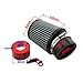 TC-Motor Filter Red Adapter Stack For Honda 11Hp 13Hp GX340 GX390 Clone Engine Go Kart Predator 301cc 420cc Golf Carts Mud Boats Lawnmowers Minibikes Powered Paragliders GX270s 13hp 15hp Chinese OHVs