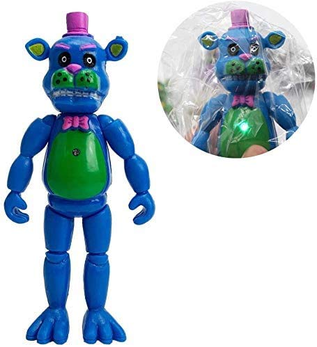 Jianyia Inspired By Five Night Freddy's|5 Pcs Set Fnaf Action Figures|Dolls For All Kids Toys Gifts | Foxy Articulated Action|Figure Freddy/Kim Freddy/Fox/Chika/Bonnie|Size 5-6 ''|Multicolor #TOP6