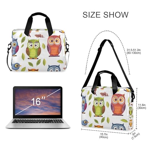 Funda para laptop búho cartoon, 13-15.6 pulgadas miniatura 4