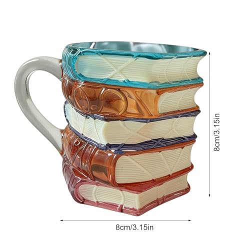 Taza para té y bebidas con diseño 3D literario para taza café 6