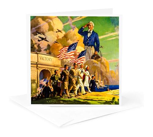 Cartes de vœux Patriotique Américain Oncle Sam, cadeau idéal pour historiens