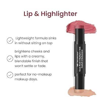 Billion Dollar Beauty Cream Blush & Highlighter Stick - Multitasking Lightweight Silky Glow Duo, Long-Lasting Water-Resistant Portable Travel Makeup for Cheeks, Lips, and Eyelids
