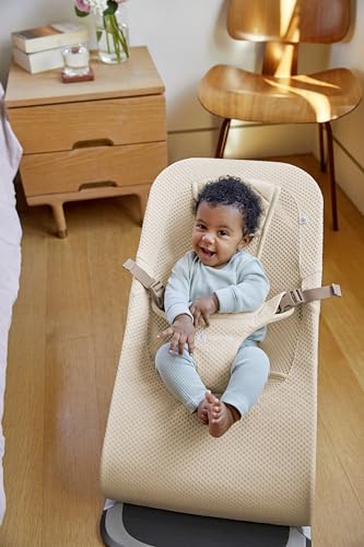Image of Ergobaby Evolve 3-in-1 Bouncer, Adjustable Multi-Position Baby Bouncer Seat with Newborn Insert, Head-Hip Support, Ergonomic & Lightweight Rocking Chair, Folds Flat for Storage, 2-13 Kgs, 0-2 Years