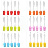 30 PCS Mini Pastry Brush for Baking - Portable Silicone Basting Brush for Cooking - Premium Food Bru