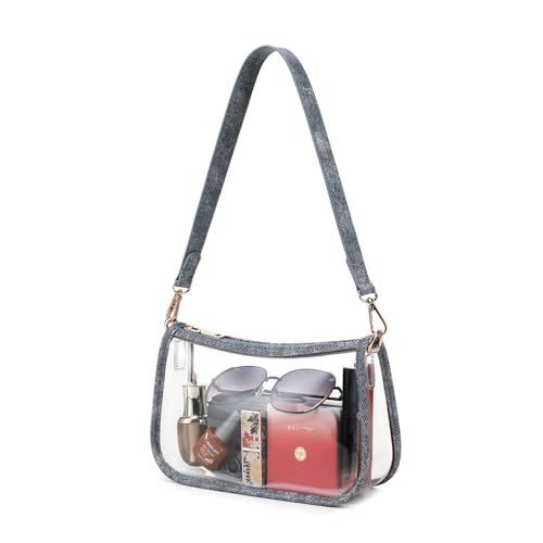 Image of Clear Purse Stadium Approved Bag Transparent Beach Handbag