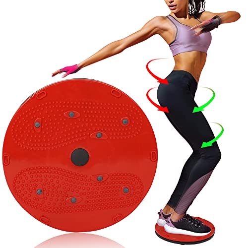 PROUT Tummy Twister | Twisting Waist Disc | Waist Trimmer | Body Toner | Fat Burner | Aerobic Exercise Foot Exercise Fitness Twister | Fat Buster | Perfect Home Gym Equipment for Men & Women (Red)