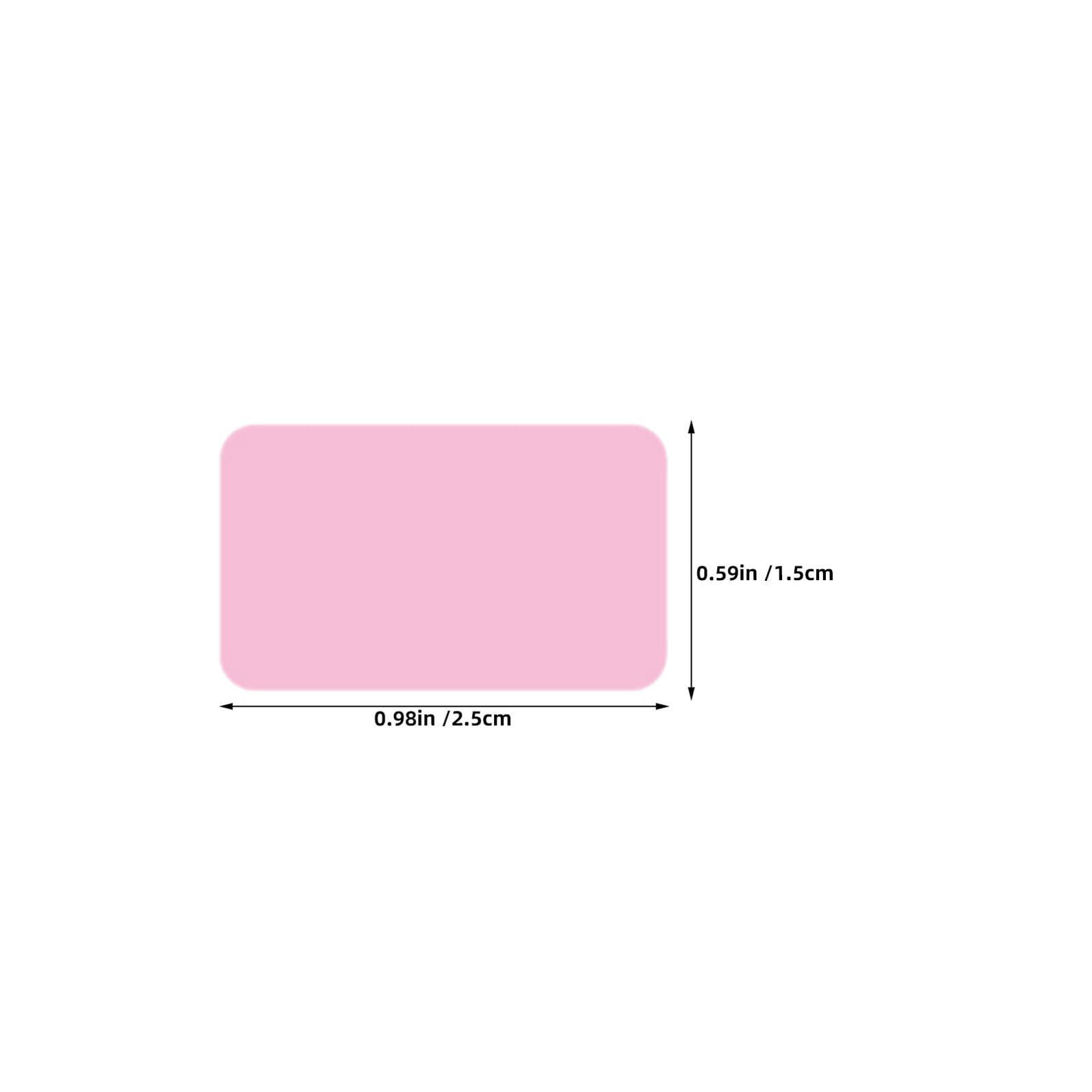 ifundom 8 Pezzi Etichette Adesive Rimovibili Rettangolari Colorate 1"x0,6" Codifica a Colori Scrivibili per Organizzazione Ufficio Scuola e Archiviazione File