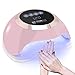 Produktbild N NEWKOIN Nageltrockner LED/UV Lampe Licht für Nägel Nagellampe mit Timer 30S/60S/90S/120S, Geeignet für alle Gel (Rosa)