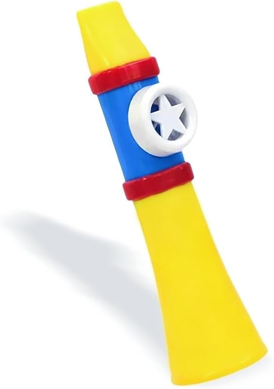 Kazoo Adults, With Neck Hanging and NO Need Replacement Membranes Professional Kazoos Humming Instruments, Solo Play Fun Musical Instrument Gift for All Ages (Yellow)