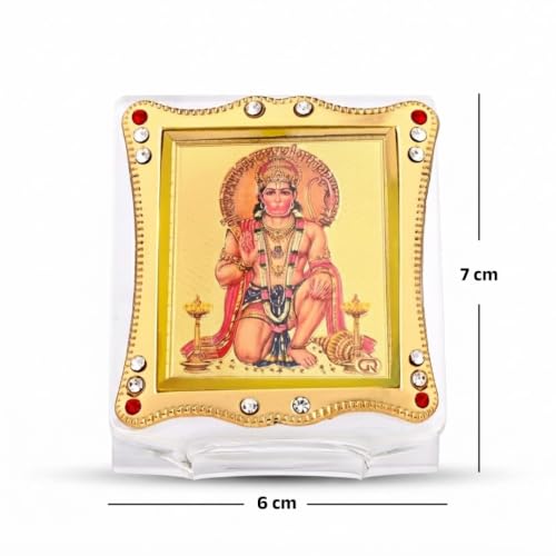 Image of Hanuman Idol Car Dashboard | Showpiece Decor Religious Frame for Pooja, Prayer and Gift