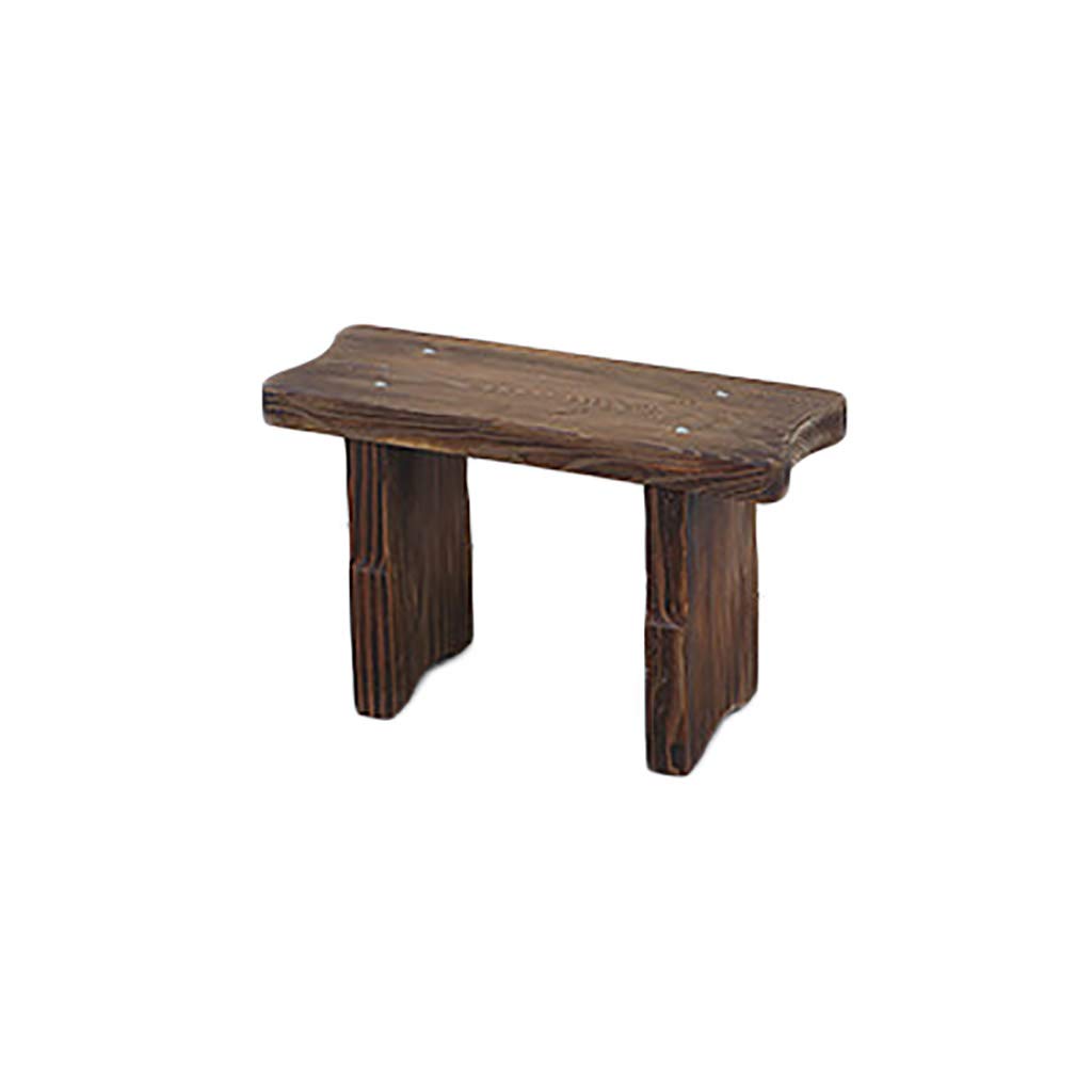 Home Office Desk Chairs Stool Small Bench Change Shoe Bench Rural Solid Wood Pine Rectangle Household (Size : 501730cm)