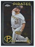 2024 Topps Chrome #60 David Bednar Pittsburgh Pirates MLB Baseball Base Trading Card