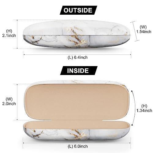 Image of Eyeglasses Case, Hard Shell Protective Case for Glasses, Unisex for Women Men