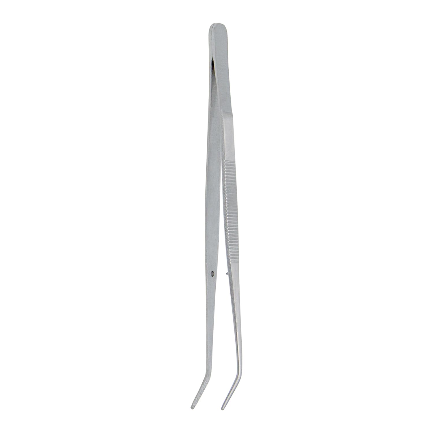 Pinzas de acero inoxidable, con punta dentada curvada, multiusos, pinzas para máquina de coser, pinzas para reparación de manualidades (10)