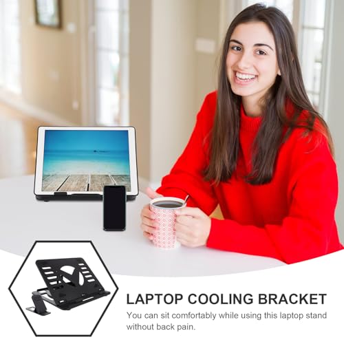 Soporte portátil plegable para laptop Cabilock negro miniatura 3