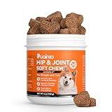 PUAINTA Dogs & Cats Hip & Joint Supplement with Collagen, MSM, Senior Pet Joint Health Supplement,Premium Glucosamine and Chondroitin for All Breeds-30 Soft Chews,Chicken Flavor