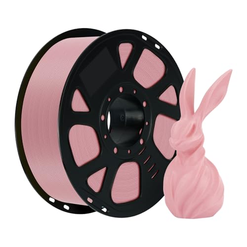 Image of Kingroon PLA Filament 1.75mm, 1kg Spool (2.2lbs), + /- 0.02mm Tolerance, Smooth 3D Printing Filament, Fits for Most FDM 3D Printers, Light Pink