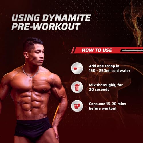 Image of Wellversed Dynamite Pre Workout For Men (15 Servings, Valencia Orange) For Focus & Energy Boost With 6500mg Citrulline Complex | Preworkout Supplements For Men - 210g
