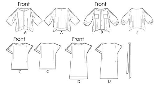 Butterick Patterns B5792 – Patrón De Costura Para Mujer, Talla Y  XSM Sml Med